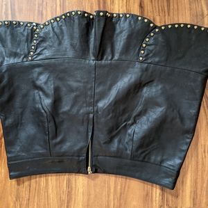 Aniina Mini Skirt, Pleather with Studs